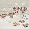 Craftdady 40Pcs Wood Cow Charms Earring Making Kit Sunflower Cattle Boho Pendants with Brass Jump Ring & Earring Hooks for Crafts DIY Keychain Jewelry Making Supplies #3