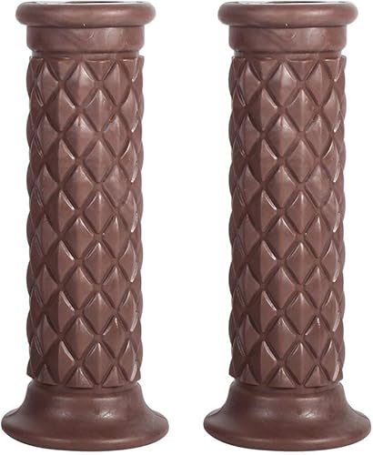 Miniatura 6 de Anano - Agarres de manillar de motocicleta, 1 par de empuñaduras de goma antideslizantes de 7/8 pulgadas y 1 pulgada, extremo abierto de 0.866 in,