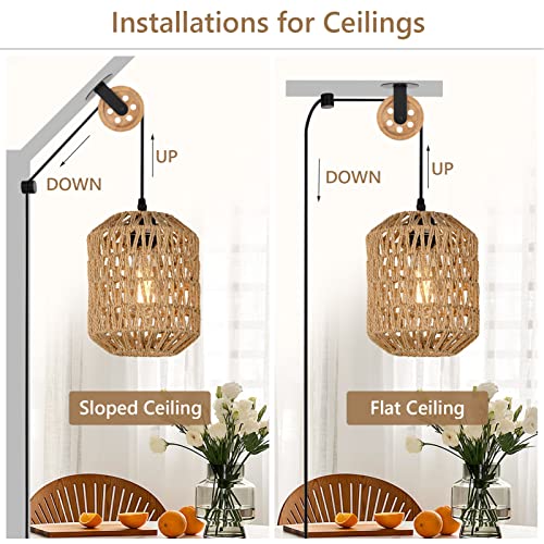 Wirziis 2.75” Wood Light Pulley Wheels Set Of 2 For Plug In Pendant Light, Oak Vintage Wall Ceiling Mount Lamp Pulleys, Rustic Industrial Barn Wheel Pulleys For Chandelier Hanging Plant Grow Lights #TOP1