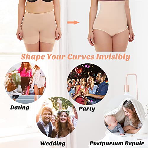 Image of Werena Tummy Control Shapewear Underwear for Women High Waisted Body Shaper Panties Shaping Briefs