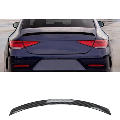 WENINETIES Car Spoiler Rear for Mercedes-Benz CLS-Class C257 CLS260 300 350 2018-2025, Sedan Rear Trunk Boot Lip Wing Spoiler, Rear Wing Spoiler Trim Cover,Carbon Fiber Look
