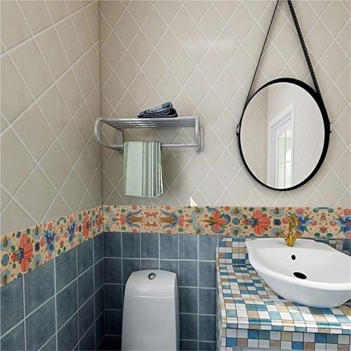 Papel tapiz autoadhesivo Color04 lavable y resistente para zócalos 5