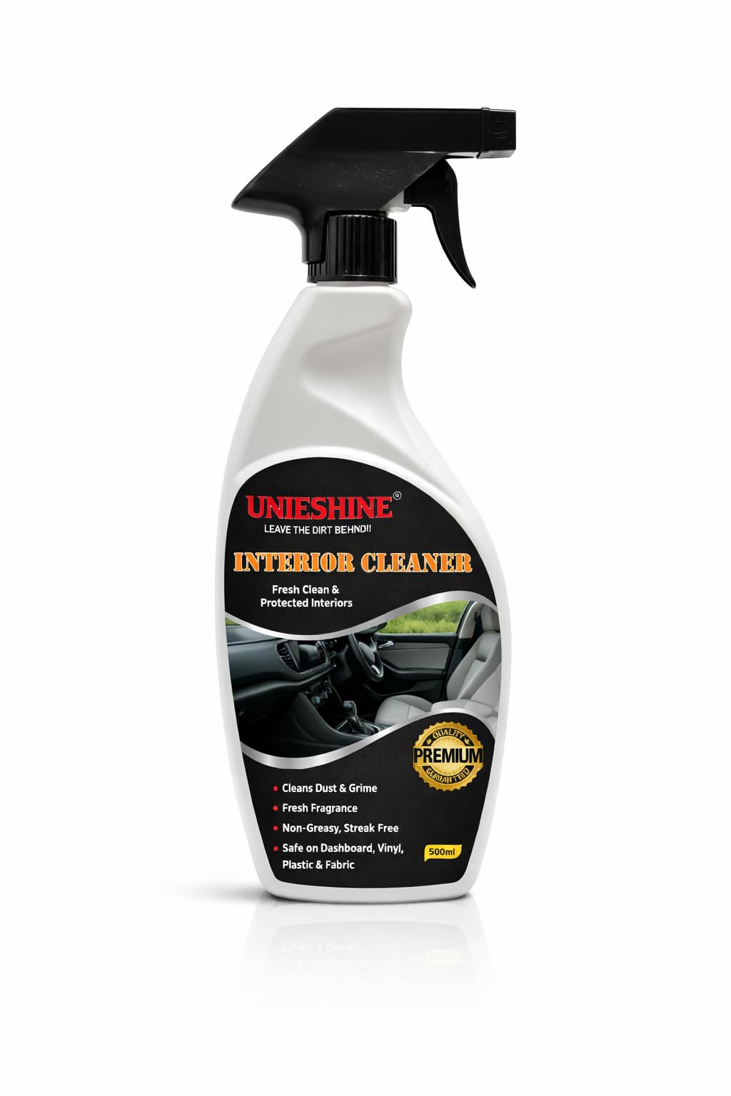 PLVR Car Interior Cleaner 500ml – Plastic, Leather, Vinyl & Rubber Cleaner | Dashboard & Car Seat Cleaner | Essential Car Cleaning Accessory-picture-14