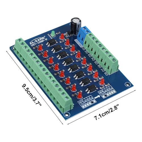 Optokoppler Isolationsmodul,8-Kanal Optocoupler Isolation Module,24V bis 3,3V Pegel Spannungswandler PNP-Ausgang SPS-Signal Optokoppler Spannungsisolationsplatine