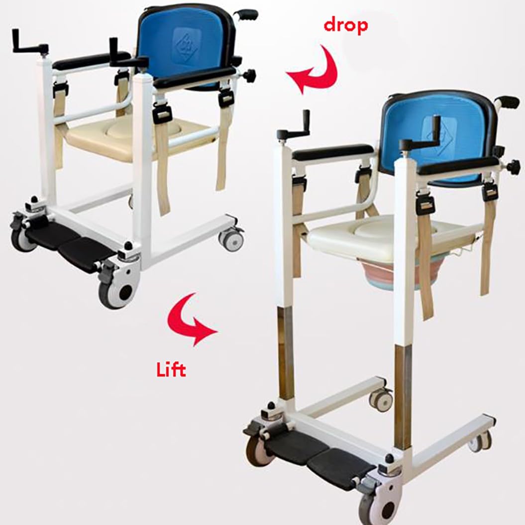 gruas para personas mayore,Elevador de pacientes con elevación manual,Silla de ruedas portátil de transferencia de pacientes para el hogar,Silla de transferencia de pacientes A