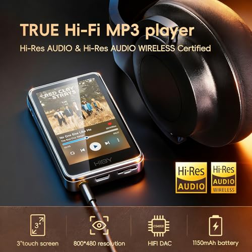 Image of HiBy Music R1 Bluetooth MP3 Player with Touchscreen, Hi-Res Audio & Wireless Dual Certified, Supports Tidal & Qobuz Streaming, LDAC, Expandable Storage up to 2TB, 15-Hour Playtime