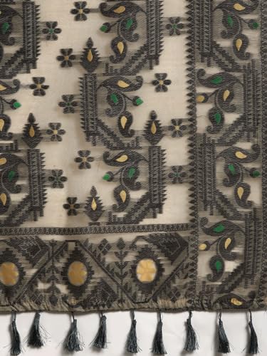 Image of Enthone Pure Cotton Jamdani Saree