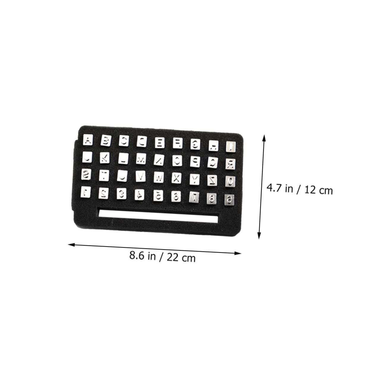 HOODANCOS Leather Alphabet Stamper Set 1 Set of Letter Stamp Tool for Crafts Embossing on Leather Paper Rubber Easy to Use