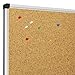 XBoard Cork Board 36 x 24, Notice Cork Bulletin Board, Corkboard with Aluminum Frame and Push Pins for Display