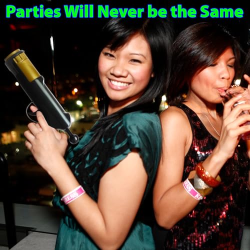 Barbuzzo Black Gun Load Your Favorite Alcohol, Aim, Shoot and Drink-Epic Shot Party Accessory, Holds Up to 1.5 Ounces