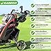 EASEGO Golf Push Cart 3 Wheel : Golf Bag Cart Foldable with Phone/Cup/Umbrella Holder Compact Golf Pull Carts Quick Fold Golf Caddy Push Carts with Large Wheelbase for Different Terrain (Gray)
