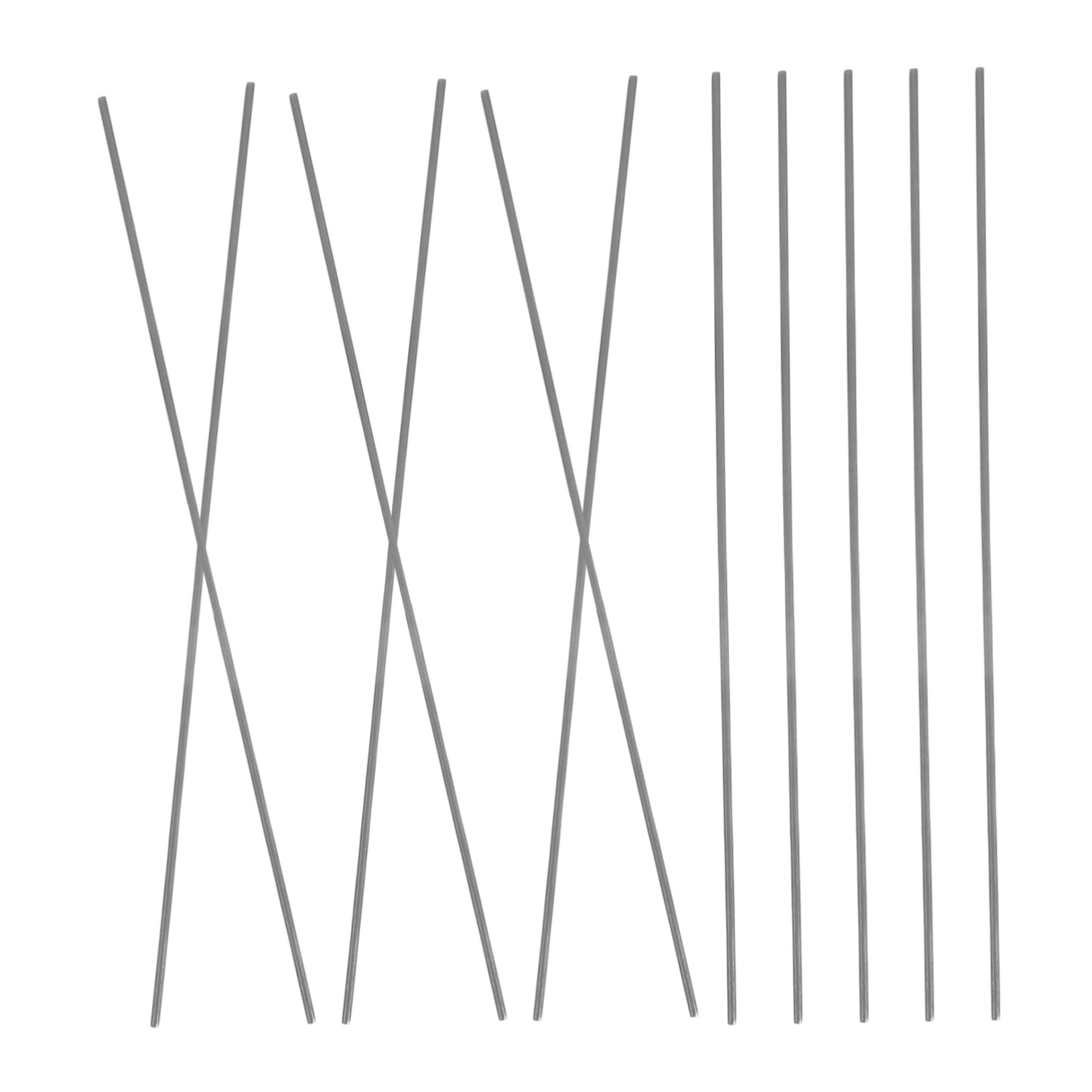SEWACC Tungsten Wire for Pottery Kilns 10Pcs High Heat Resistant Kiln Accessories for Ceramic Jewelry Firing Tools DIY Grey Wire 7.87In Length