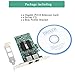 Zexmte Gigabit Ethernet PCI Express PCI-E Network Card Dual Port 2 RJ45 Gigabit Ethernet PCIE Network Adapter for Desktop PC