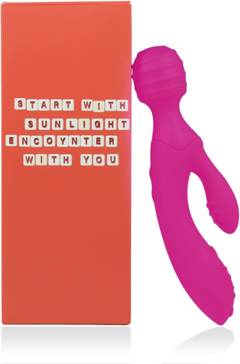 Dildo Rabbit Vibrator G Spot , Women Sex Toys Stimulator Vibrators with Quiet 8 Modes Powerful Waterproof Rechargeable Silicone Vaginal Anal for Women Maturbation or Couple (Rose Red) : Health & Household