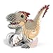Eugy Raptor Dinosaur 3D Puzzle, 25 Piece Eco-Friendly Educational Toy Puzzles for Boys, Girls & Kids Ages 6+