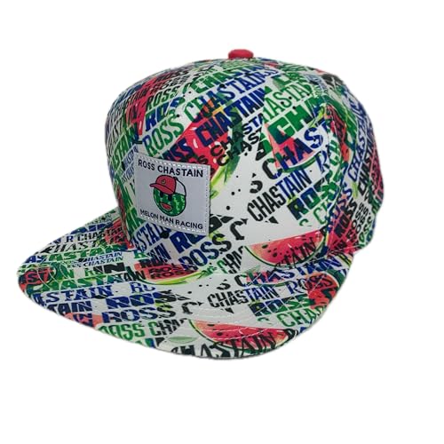 Gorra plana snapback Checkered Flag Sports blanca miniatura 1