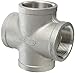 Stainless Steel 316 Cast Pipe Fitting, Cross, Class 150, 1/8" NPT Female