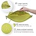 pack all Water-resistant Material Zipper Pouch, Mesh Zipper Bags for Storage, Travel, Office (Green, Large)