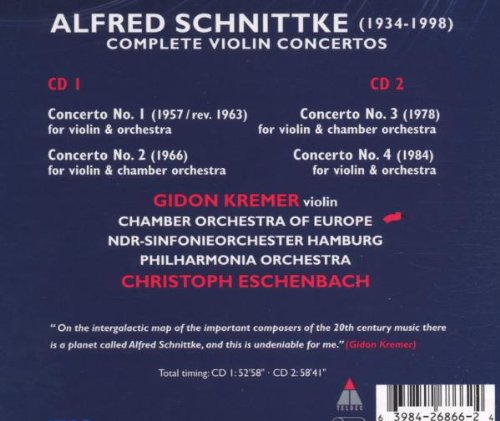 Les Quatre concertos pour violon & orchestre