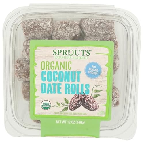 Sprouts Organic Coconut Date Roll - 12 oz