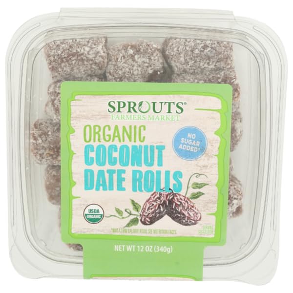 Sprouts Organic Coconut Date Roll - 12 oz