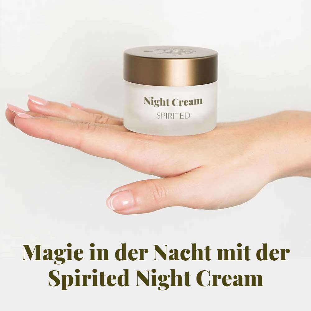 Vegane Anti Falten Nachtcreme für ein strahlendes Hautbild mit Vitamin E 45ml – Dermatologisch getestet mit Bestnote „SEHR GUT“ – Tierversuchsfreie Kosmetik – Nordic Cosmetics Nachtcreme