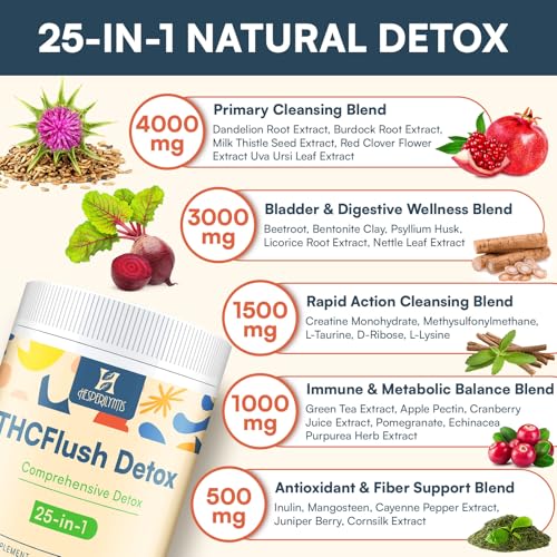 10,000 MG Detox Powder Supplement, Fast-Acting Detox and Liver Cleanser, Full Body Detoxification, Multi-System Cleanse Purify & Repair for Liver, Kidney, Digestion & Immune, 30 Servings - Image 4