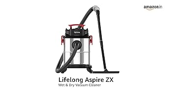Lifelong Aspire ZX Wet & Dry Vacuum Cleaner, 1200 Watts, 16 kPa