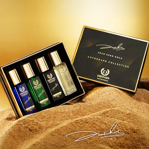 Image of Denver SRK Autograph Gift Set Perfume 20 ML Each, Pack of 1 | Long Lasting Perfume Luxury Gift Ser For Men