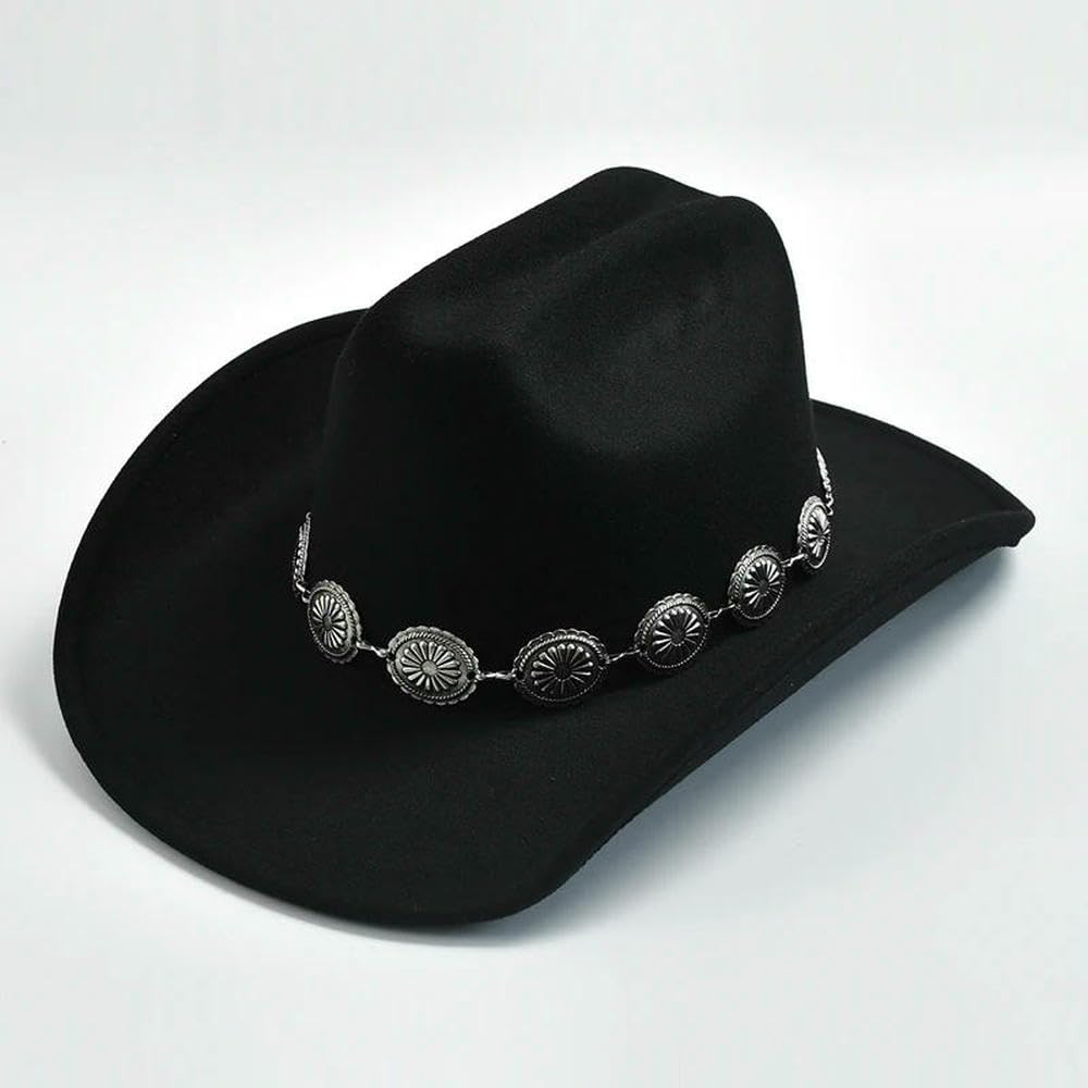 JCVBN Cappello da cowboy occidentale per foto da donna cappelli da cowgirl jazz cappelli da festa cappello da uomo