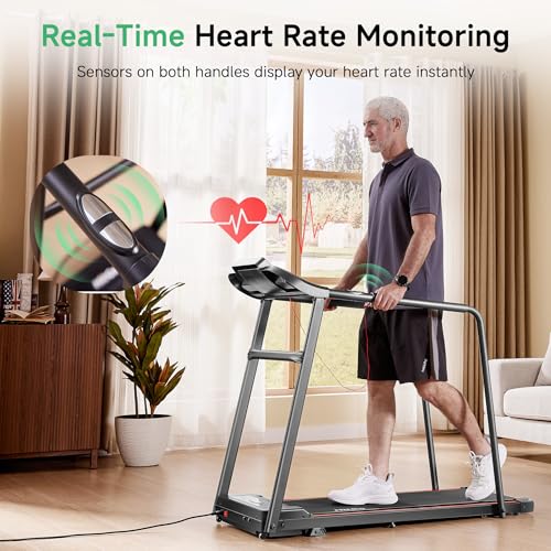 Image of HitGo Walking Pad for Home Office, 2026 Under Desk Treadmill with App, Remote, LED Display, Portable Small Design with Optional Incline or Foldable Handle