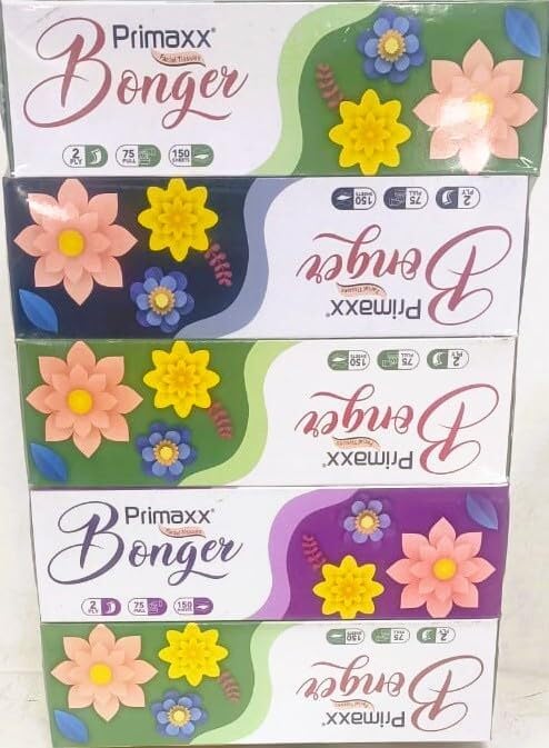75 PULL 2 PLY 5 IN1 PX BFT Pack 5 Dry Tissue Super Soft Facial TissueMultipurpose tissue personal care, bedside, dressing table, office, car