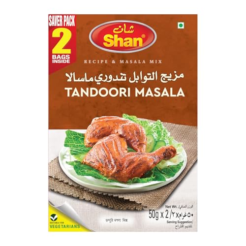 Shan Tandoori Masala Saver Pack 2 x 50g for Authentic Flavor