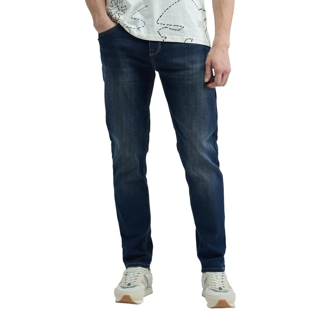 Men's Slim Tapered Fit Jeans| Solid | Mid Rise | Stretchable | Jeans for Man-image-34