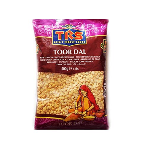 TRS Plain Toor Dal | Red Gram Daal | Split Pigeon Peas | Cajanus Cajan | Arhar Dal | Kandi Pappu | Thuvaram Paruppu | Thuvara Parippu | Orhor Dal 500g