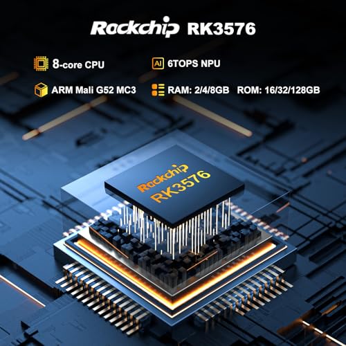 Image of H96 Max Android 14 Mini PC Box with RK3576 Quad-Core, 8K Ultra HD Streaming, Dual WiFi, Bluetooth 5.4, 8GB RAM, 128 GB ROM