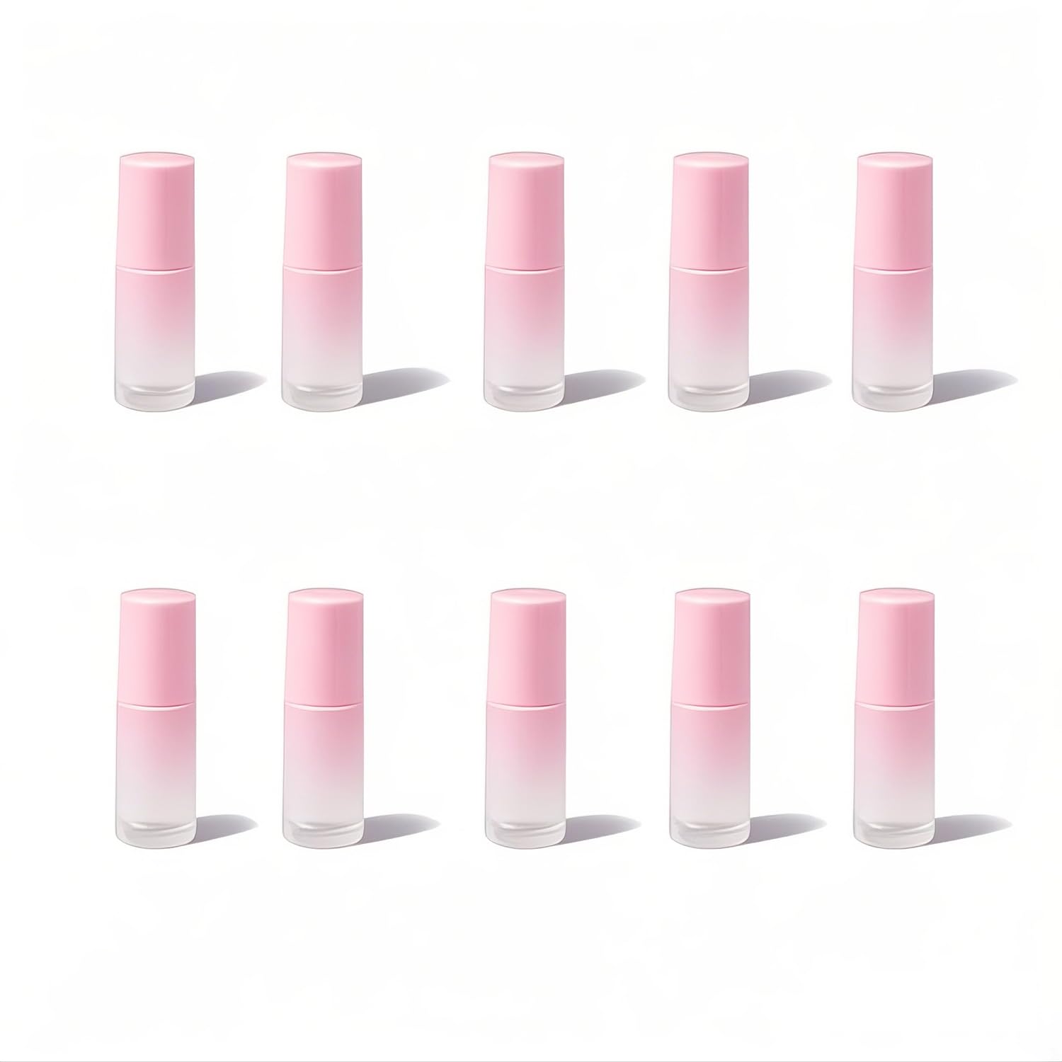10Packs Refillable Roll-on Bottles Leak proof Glass Roller Bottles for Essential Oils Empty Comestic Storage Container with Glass Roller Balls for