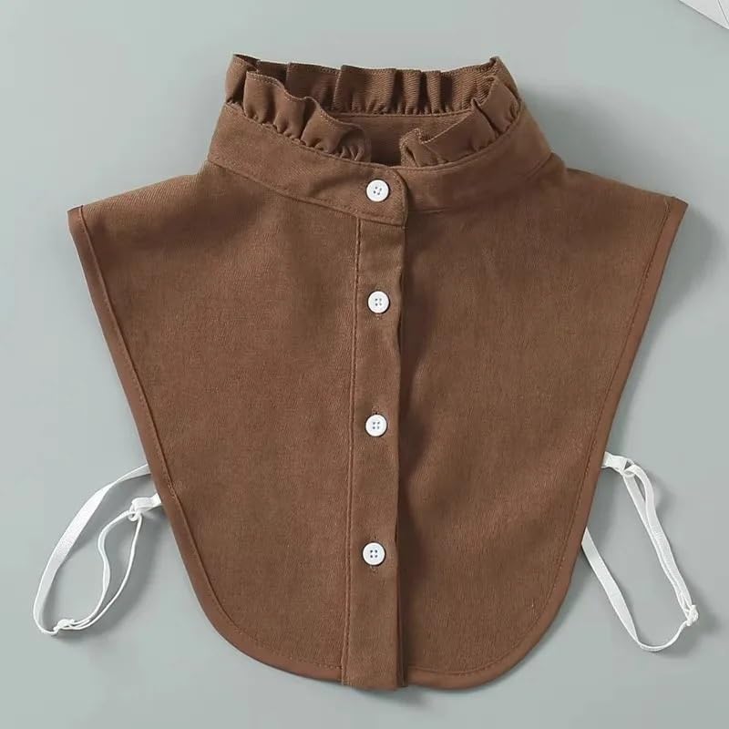 Colletto for Camicia a metà Corpo con Base Multifunzionale da Donna, Temperamento alla Moda, Colletto Finto Versatile per Maglioni