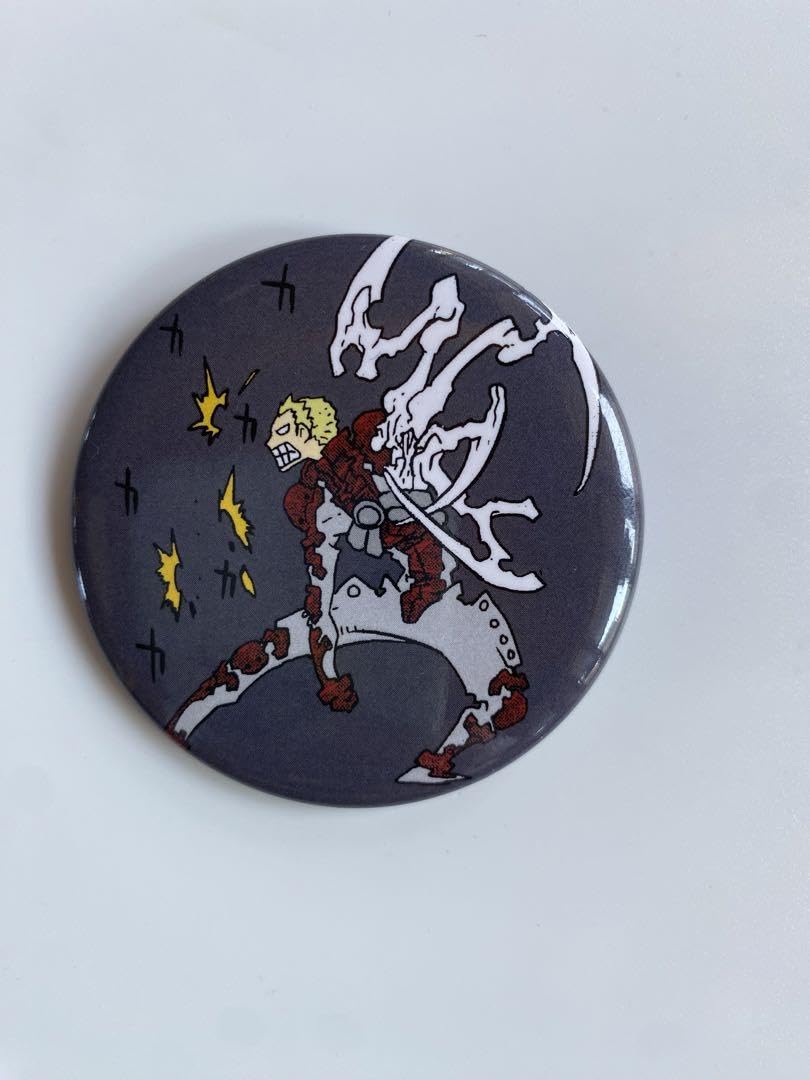 血界戦線 内藤泰弘の世界展 原画展 25th 缶バッジ 原作絵 レオナルド ネジ 血界戦線 内藤泰弘の世界展 原画展 25th 缶バッジ 原作絵 レオナルド