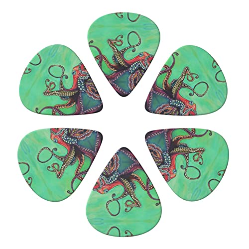 Ensemble de 6 médiators de guitare Octopus mignon pour guitare acoustique, guitare électrique, basse, ukulélé – fin… - Les Beatles, Paul McCartney, John Lennon, RIngo Starr, George Harrison Ensemble de 6 médiators de guitare Octopus mignon pour guitare acoustique, guitare électrique, basse, ukulélé - fin… – Image 5