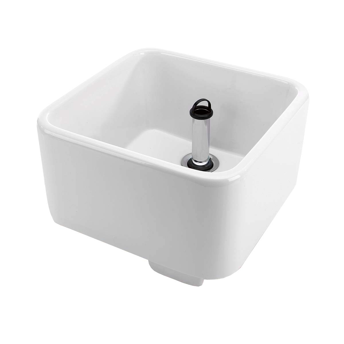 Eliga Fußbecken Sanitärkeramik weiß eckig