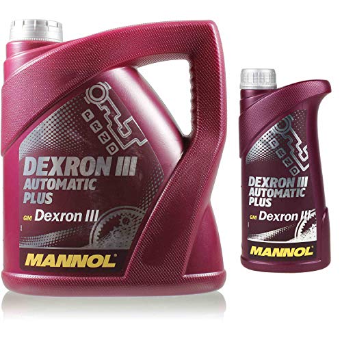 Aceite de transmisión automática original Mannol Dexron III Automatic Plus Gear Oil, 5 litros