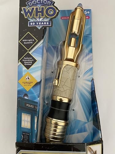 BBC Doctor Who 14th Doctor Gold Sonic Screwdriver with Lights and Sounds
