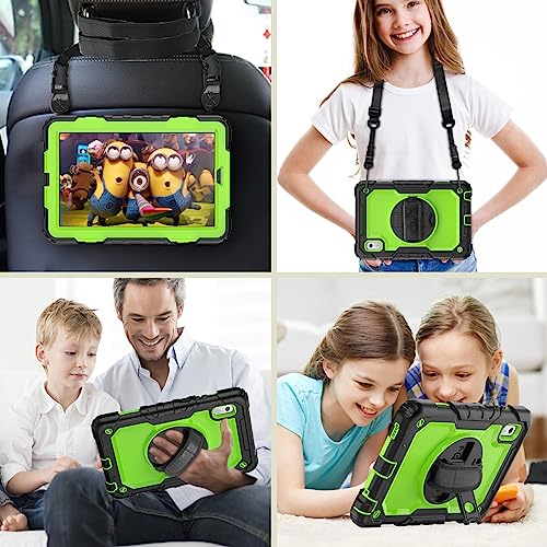 SIBEITU Case Compatible with Lenovo Tab M9 TB-310FU 2023 with Screen Protector Pen Holder, 9.0 Inch Three Layer Drop-Proof Protection Case with 360°Rotating Stand &Strap for Lenovo Tab M9