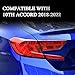 TOMALL Vinyl Smoke Tint Turn Signal Reverse Light Films Compatible with Honda 10th Accord 2018-2020 PreCut Car Tail Light Transmission Stickers Exterior Decoration (Red)
