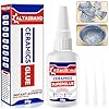 Ceramic Glue, Best Super Clear Glue for Porcelain, Pottery and China Repair, Food Safe Adhesive Kit for Mugs and Dishes, Also Effortlessly Bonds Wood, Glass, Plastic, Shoe, Crafts DIY and More