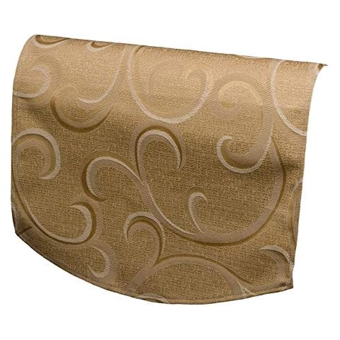 Classic Home Store Scroll Pattern Chair Back Swirl Design Antimacassar Furniture Sofa Settee Cover (Mocha) Cover