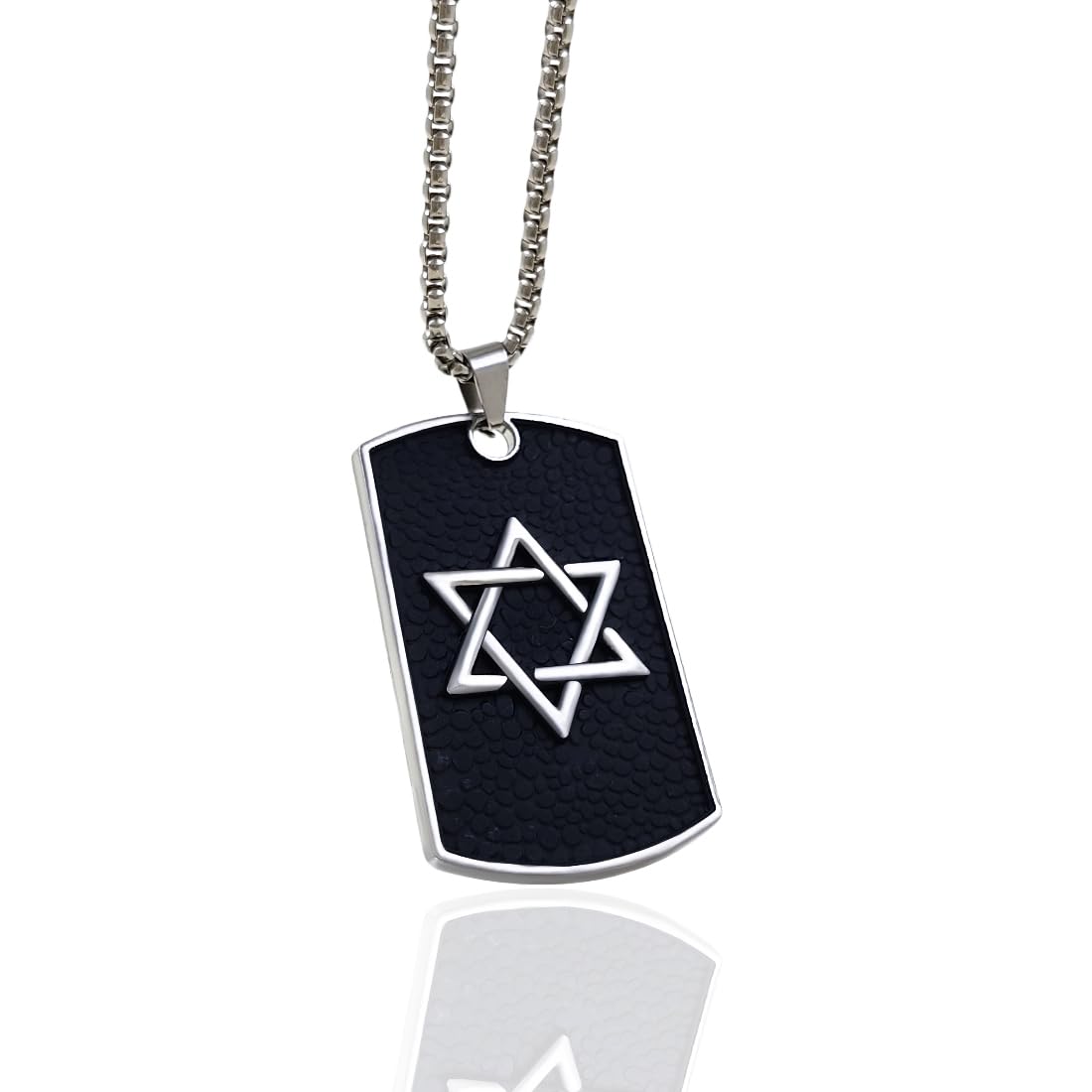 See full amazon price history chart for Gift Nest Hexagram Star of David Pendant Necklace on Textured Black Dog Tag for mens & boys Gift Nest Hexagram Star of David Pendant Necklace on Textured Black Dog Tag for mens & boys (B0DDQ52HQ9) Amazon Price History, Amazon Price Tracker