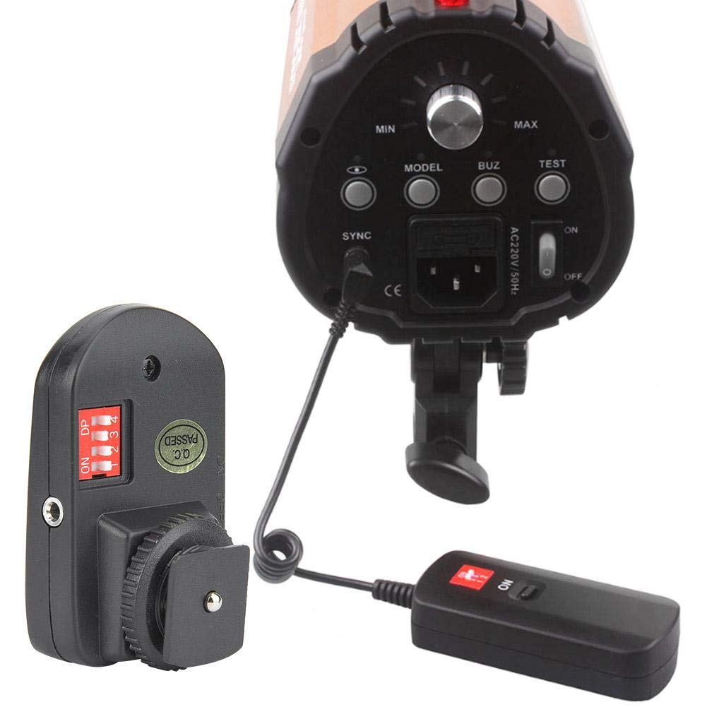 Akozon Flash Trigger Dc-16 16 canaux sans Fil Studio Flash Trigger émetteur et récepteur ou pour pour, pourPentaxet Autres appareils Photo Noir