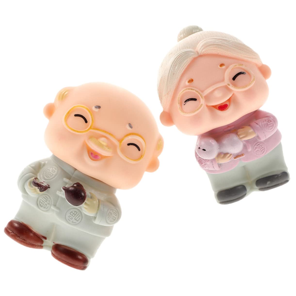 Cabilock 10pièces Figurines De Couple De Personnes Âgées Décorations De Gâteau Et Maison Ornements Romantiques pour Mariage Et Anniversaire